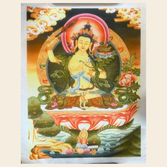 Manjushri Silk Print - Consecrated