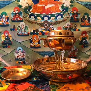 Tibetan Water Offering Chutor Dzambhala Offering Set