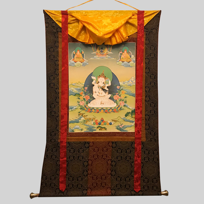 Heruka Vajrasattva được vẽ tay cùng với Phu nhân