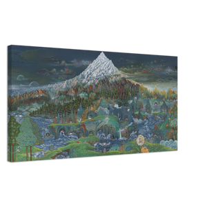 Vision of the Pure Realm of Northern Shambhala - Canvas