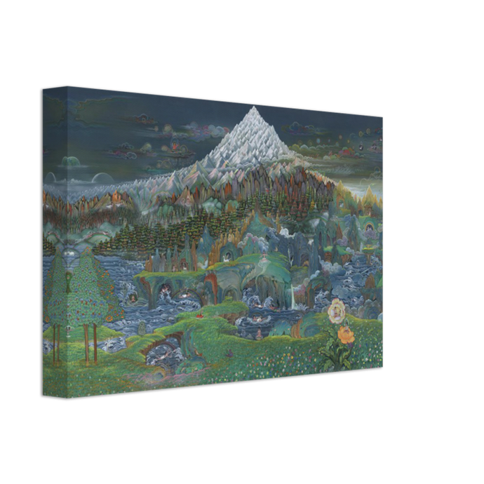 Vision of the Pure Realm of Northern Shambhala - Canvas